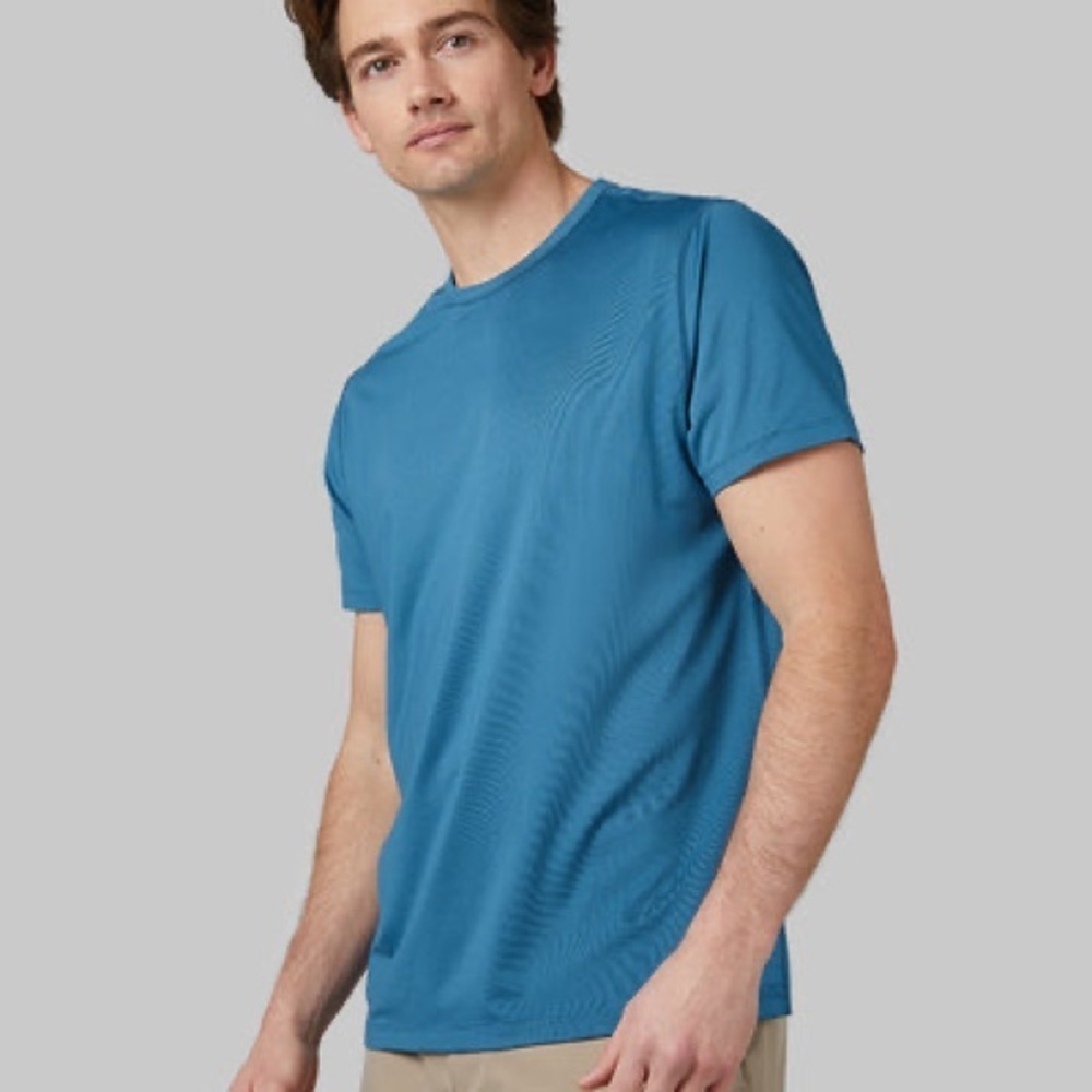 32 degrees cool blue steel MEN'S ACTIVE PERFORMANCE T-SHIRT